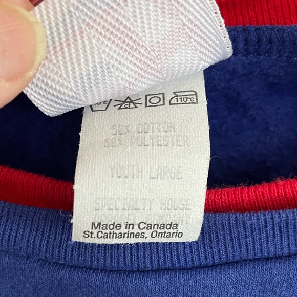 Youth Large Kansas Jayhawks Graphic Double Crew Neck Sweatshirt Youth Large - Picture 4 of 5